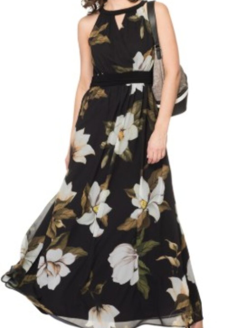 Joseph Ribkoff Floral Halter Maxi Dress